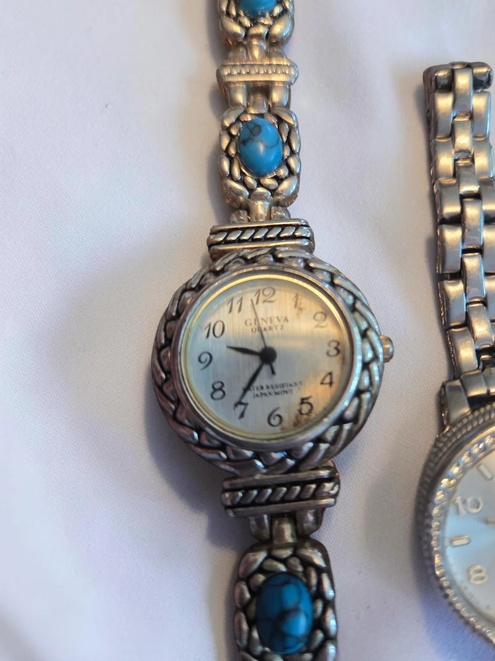 Lot of 3 Vintage Fashion Watches - Fossil & Geneva - ALL WORKING!